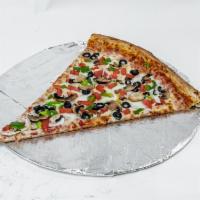 Jumbo Vegilicious Slice  · Our secret recipe pizza sauce topped with fresh mushrooms, fresh green peppers, fresh tomato...
