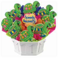 A121. Speedy Recovery Bouquet · This whimsical and colorful cookie bouquet will definitely raise spirits. Made with sugar co...