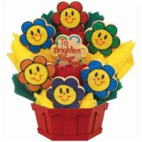 A5. Smiling Face Daisies Bouquet  · These daisy cookies are sure to brighten anyone's day. Made with sugar cookies. If you would...