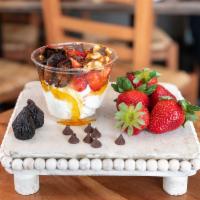 Regular Greek Yogurt · Served with up to 4 toppings.