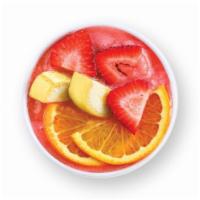 Skinny Dip Smoothie · Strawberry, orange juice, and banana.