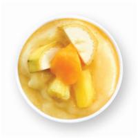 Mango Tango Smoothie · Mango, pineapple, cream of coconut, banana, and honey.