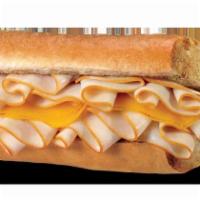 Kids Turkey and Cheese Sub · Includes side and kids drink.