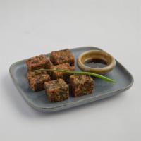 Chive Pancake  · Chive patty deep fried and served with spicy soy sauce.