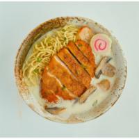 Tom Kha Gai Ramen · A luscious coconut and lemongrass broth with chicken, ramen noodles. 
