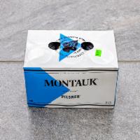 Montauk Pilsner · Must be 21 to purchase. 5.4% ALC 6x 12Oz Cans