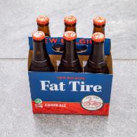 New Belgium Fat Tire Amber Ale · Must be 21 to purchase. 5.2 % ALC 6x 12 Oz Bottle 🍾