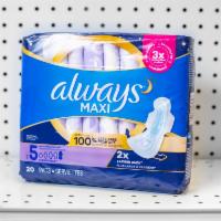 Always Maxi Pads · 20 count. Size 5.