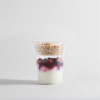 Mixed Berry Yogurt Parfait · A mix of vanilla yogurt, mixed berries, and granola.