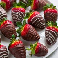 Dozen of Chocolate Covered Strawberries · These treats perfectly combine fresh, juicy strawberries, and rich chocolate. The final prod...