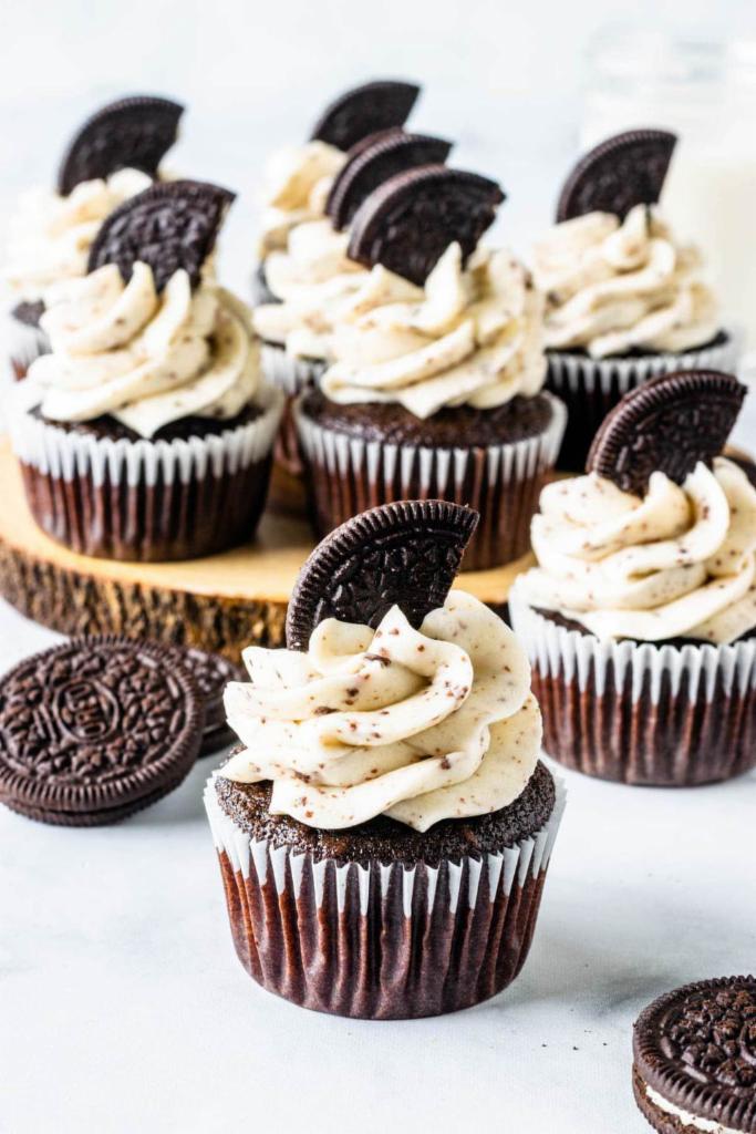 Fresh Handmade Oreo Cupcake · Oreo cupcakes are as delicious and addicting as they sound - your favorite cookie, in cupcake form!