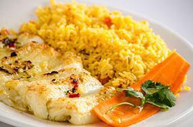 Broiled Tilapia · Served with cup of soup or salad, bread and butter and choice of side.
