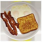 La Cabaña Special · 2 eggs, french toast or 2 pancakes. Choice of bacon, sausage or ham.