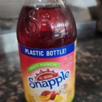 Snapple · Lemon, Kiwi Strawberry, Apple, Peach, Diet Raspberry, Diet Lemon, Orangeade, and Fruit Punch