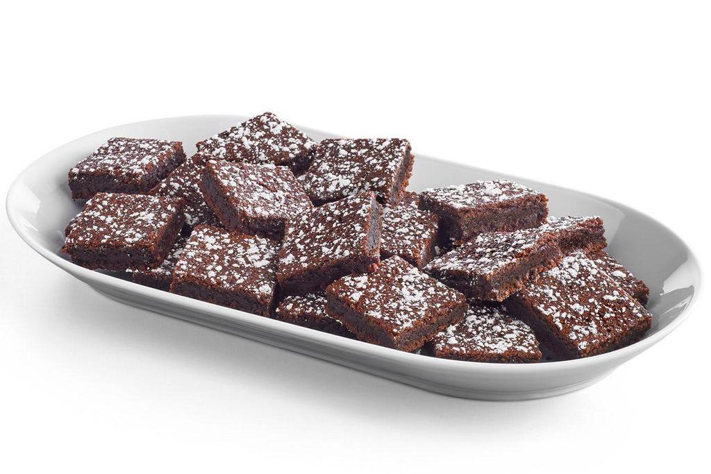 Fudge Brownies · Rich, fudgy chocolate Brownies dusted with powdered sugar. 24 count 

*Calories listed are by slice