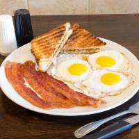 Egg Platter · 3 eggs your style served with your choice of home fries or grits and toast.