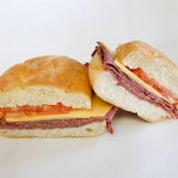 . Pastrami Cold Cut Sandwich · With cheese, lettuce and tomatoes.