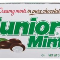 Junior Mints Candy (3.5 oz) · When your sweet tooth demands both the rich taste of dark chocolate and the cool, fresh flav...