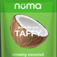 Healthy Coconut Taffy Candy · Stand up pouch containing 8 individually wrapped pieces of Numa Coconut candy.
Our creamy co...