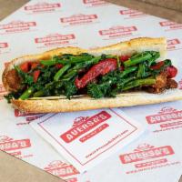 Chicken Venice Hoagie · Our chicken cutlet topped with sharp provolone, roasted red peppers and broccoli rabe.