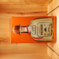Patron Reposado  750ml · Aged at least two months for smooth taste with a hint of oak flavor.
Color - light amber tin...