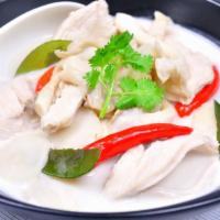 10. Tom Kha · Choice of meat in coconut soup with galangal, lemongrass, lime leaves, lime juice, mushrooms...