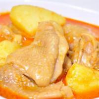 35. Mussamun Curry · Choice of protein with mussamun paste, coconut milk, onion, potato and peanuts.(Rice not inc...