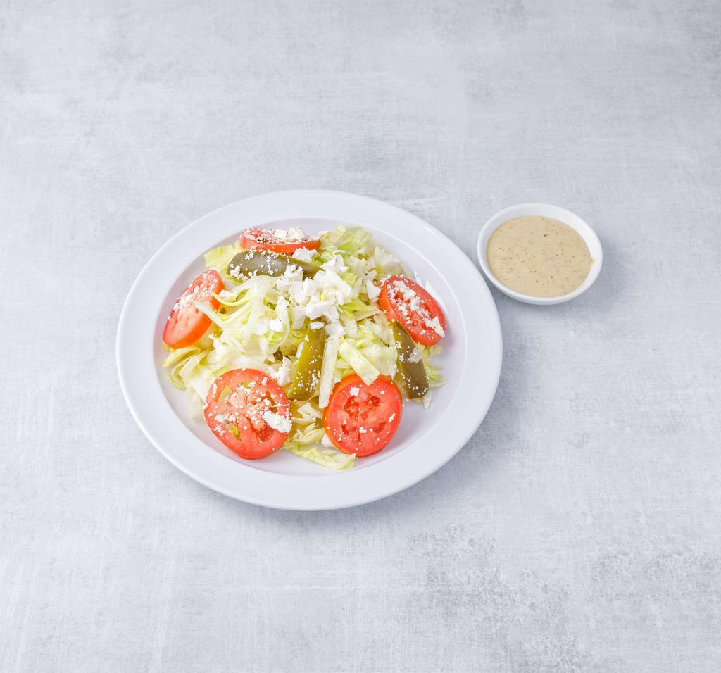 Ensalada de la Casa Salad · Romaine lettuce, tomato, cactus, Mexican cheese and jalapeno, served with house dressing.