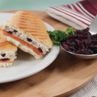 Cranberry Tuna Melt · A special albacore tuna mix with dried cranberries, tomatoes and mozzarella cheese