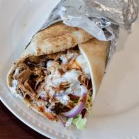 Chicken Gyro Wraps  · Includes: Lettuce, Tomato and Onion drizzled with red chili and garlic yogurt sauce