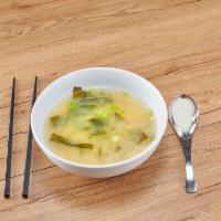 Miso Soup · Tofu, scallion and seaweed.