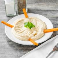 Hummus · Chickpea spread flavored with garlic, tahini, lemon and olive oil