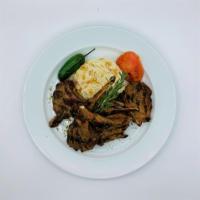 Lamb Chops · Char-grilled lamb chops served with garnish salad and rice