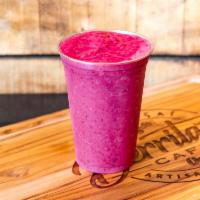 Red Macaw Shake  · Beets, Strawberry, Banana, and Almond Milk