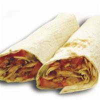 51.Mixed Gyro Sandwich · Chicken and lamb gyro served with onions, lettuce and tomatoes