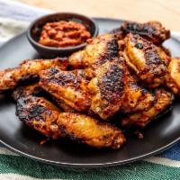  chicken Wings Kebab · chicken Wings Kebab with souces 