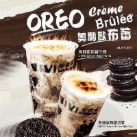 Oreo Creme Brulee Milk Tea · 