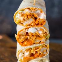 W3. spicy chicken  wrap  · spicy chicken . pepper jack cheese ,mixed green tomatoes .jalapeno and chipotle mayo 