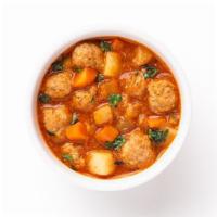 Meatball Soup · spicy peppers, zesty lime juice and cool cilantro accent this traditional Mexican Style Albo...
