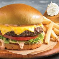 Callender's® Cheeseburger · Crisp lettuce, tomato, pickles, house-made signature sweet gherkin Thousand Island dressing ...