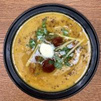 Daal Mahrani (Lentil) with Rice · Made Using Mixture of Red and Yellow Lentils, Butter, Onions, Ginger- Garlic Paste, Cilantro...
