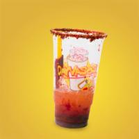 ChamoDayva · Our Signature Chamoy, Lime Juice, Salt, Chilli Powder and a Tamarindo Stick. You can also ad...