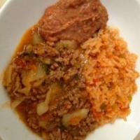 Hash with Rice and Beans · 