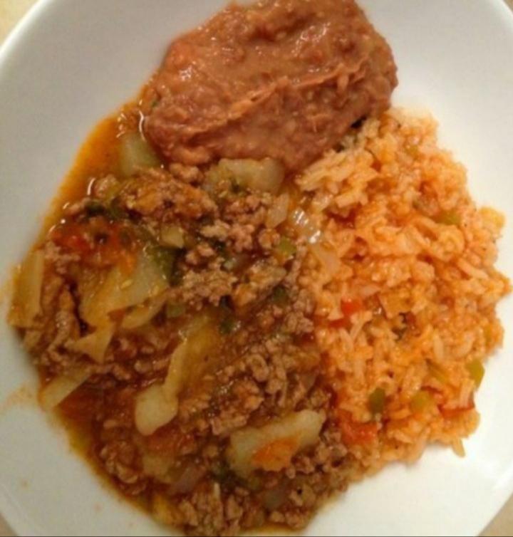 Hash with Rice and Beans · 