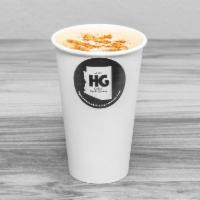 Hot Chai Tea Latte · Sweet and spicy, made with steamed milk and a dash of cinnamon and nutmeg.
