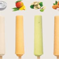 Crown Kulfi (Ice cream bar) · Choose a flavor: Mango, Malai (cream), Chocolate, Almond.