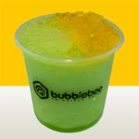 The Hulk - Lychee Popper/Mango Jelly · Organic Green Tea/Honeydew/Green Mango/Kiwi/Lemon, 24oz Fat Cup