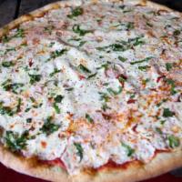 White Pizza · Ricotta and mozzarella cheese with fresh seasonings. 