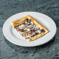 Grandma Fig Pizza · Figs, goat cheese, mozzarella and balsamic glaze.