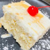Tres Leche · Delicious homemade tres leches perfectly moist and sweetened, just simply amazing.
